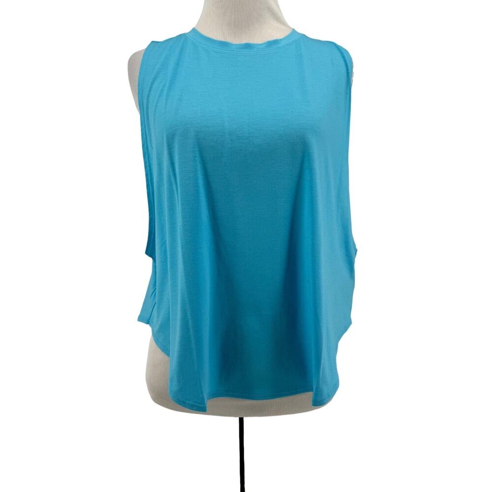 Fourlaps Women's River Blue Curve Athletic Tank Top Size Large NEW